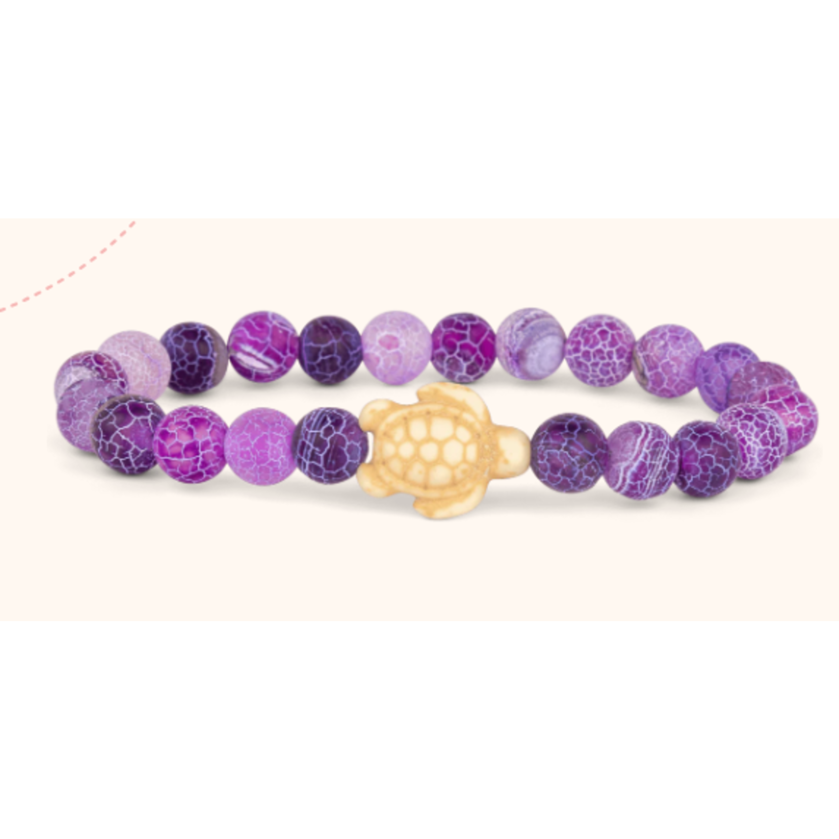 Fahlo Fahlo Journey Sea Turtle Bracelet Coral Reef Violet