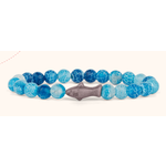 Fahlo Fahlo Voyage Shark Bracelet Aqua Blue