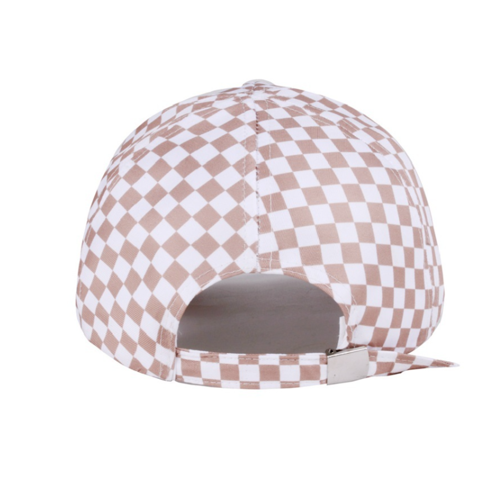Zenana Zenana Checkered Pattern Baseball Cap Ash Mocha
