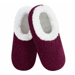 Snoozies Snoozies Sherpa Burgundy