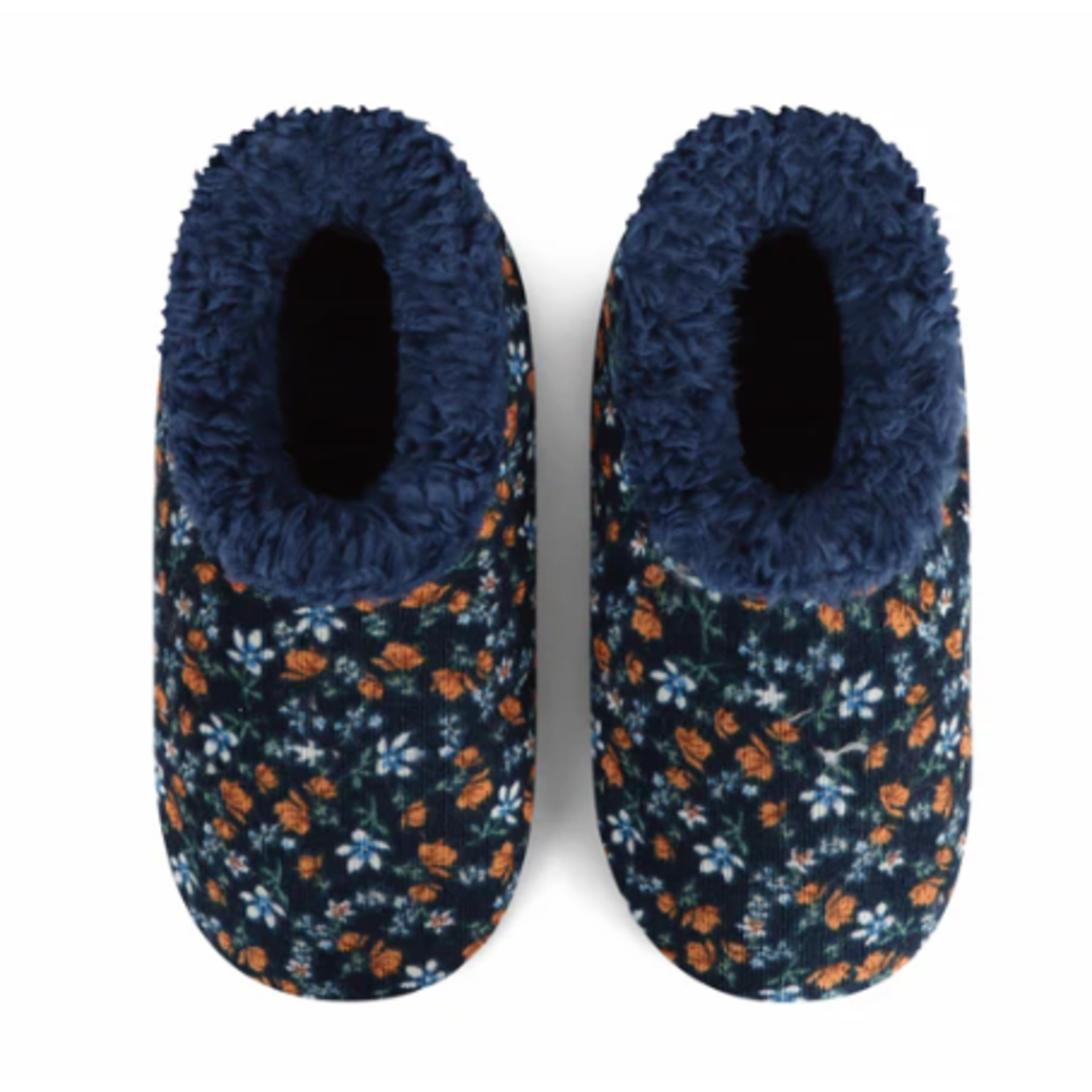 Snoozies Snoozies Floral Bloom Corduroy Navy