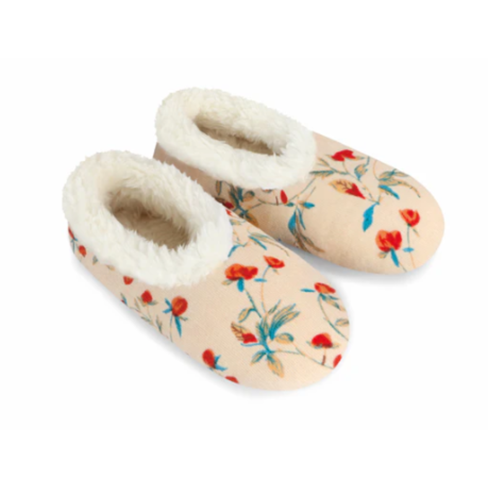 Snoozies Snoozies Floral Bloom Corduroy Cream