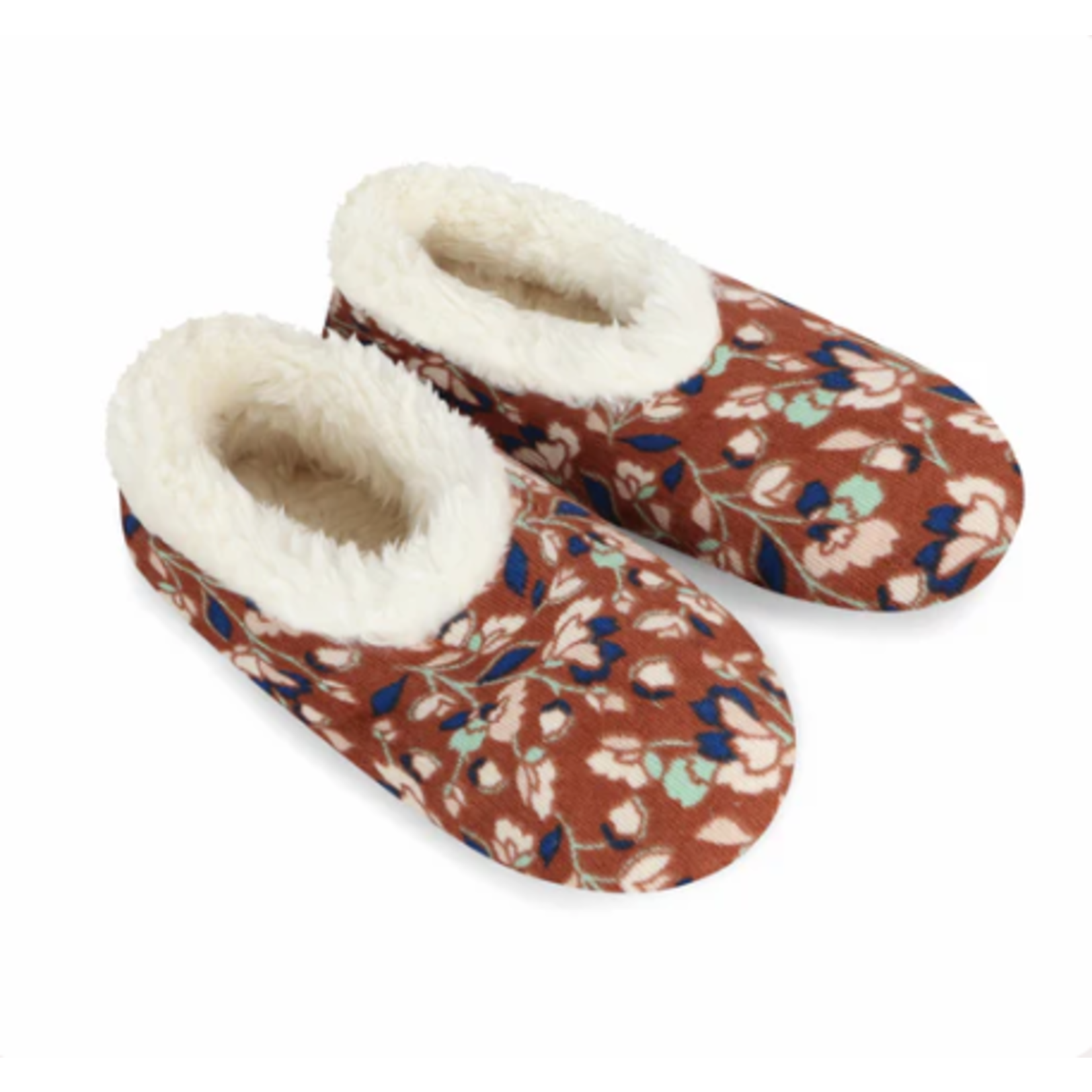 Snoozies Snoozies Floral Bloom Corduroy Brown