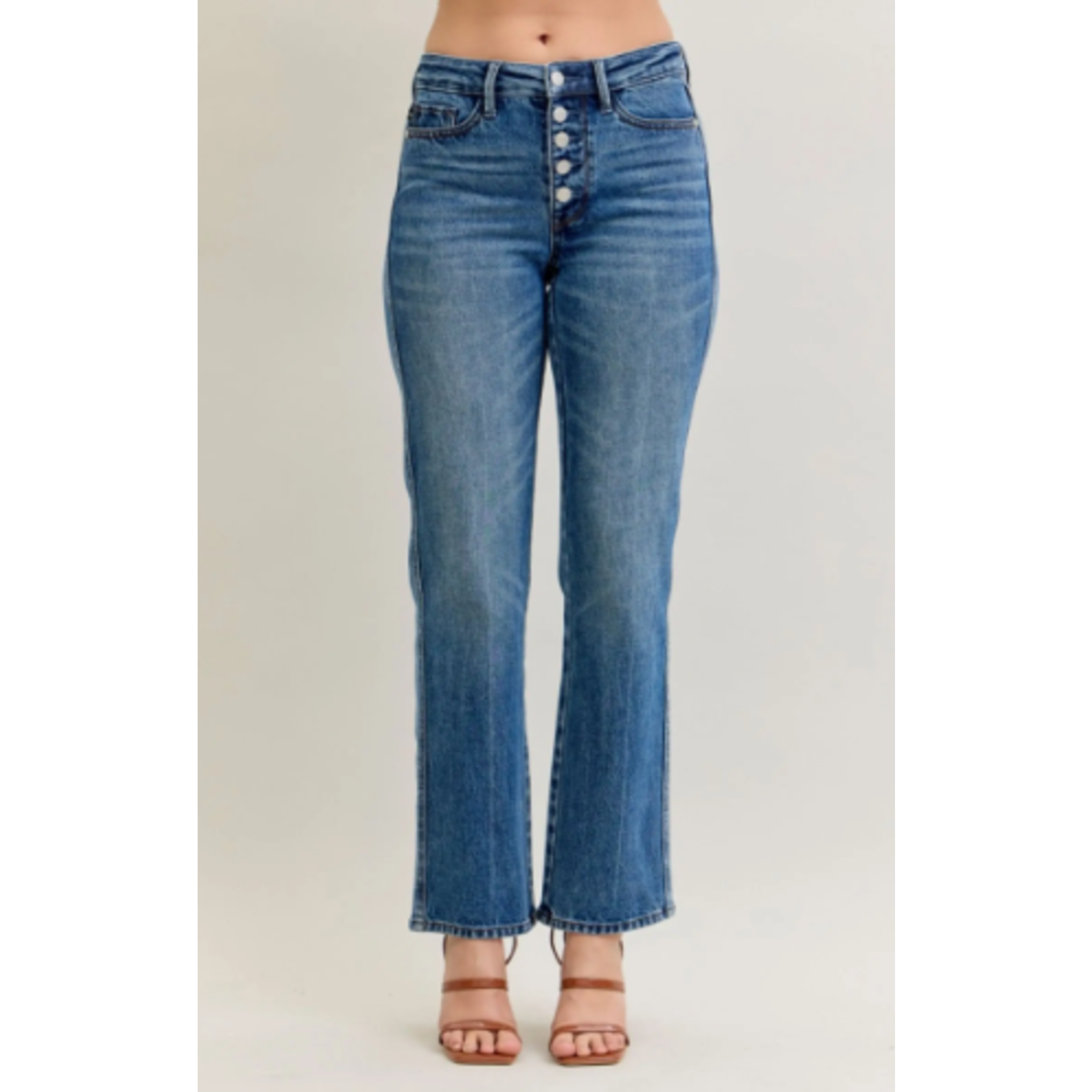 Judy Blue Judy Blue MR Slim Straight Rigid Magic Button-Fly 881011