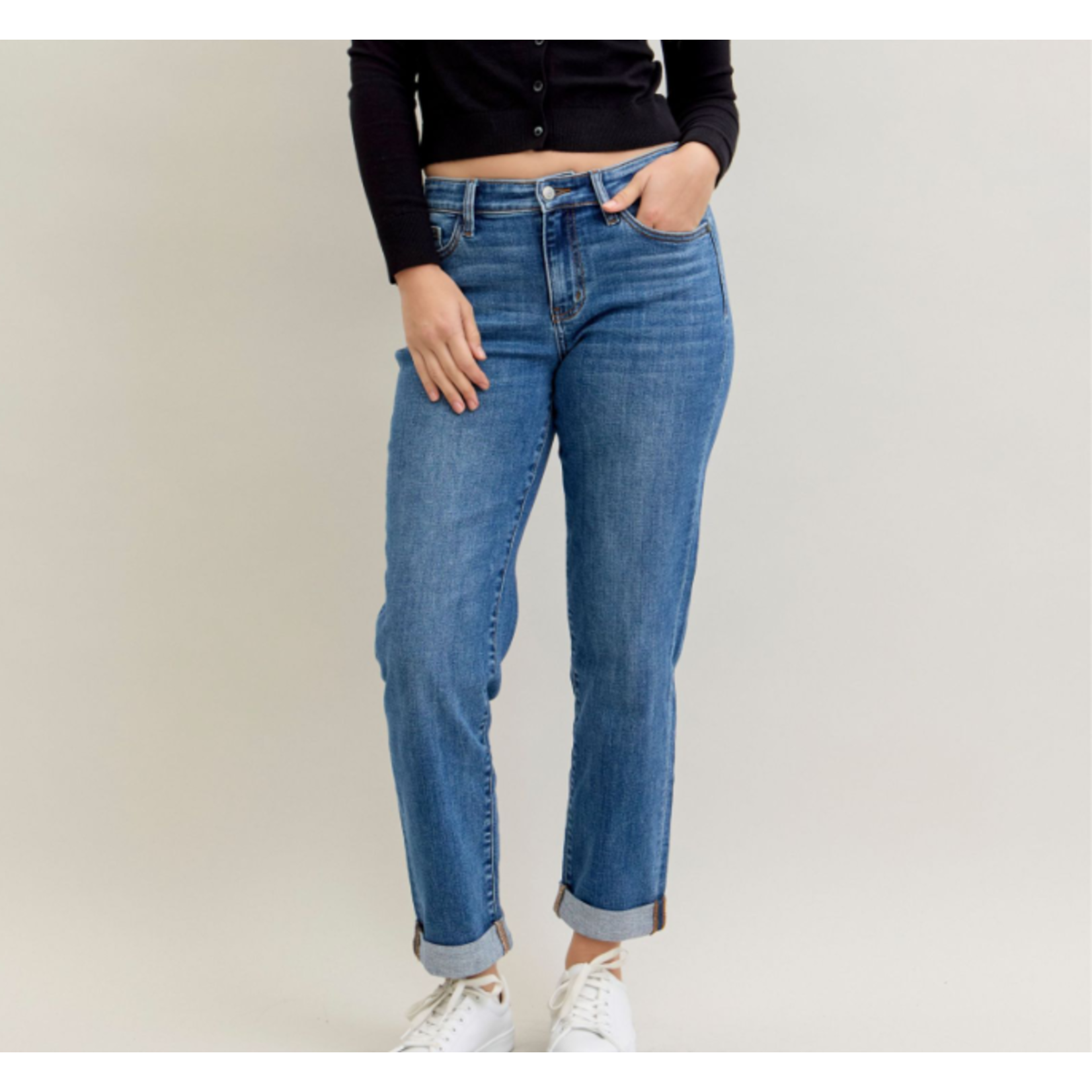 Judy Blue Judy Blue Mid Rise BF Classic Cuffed 82685