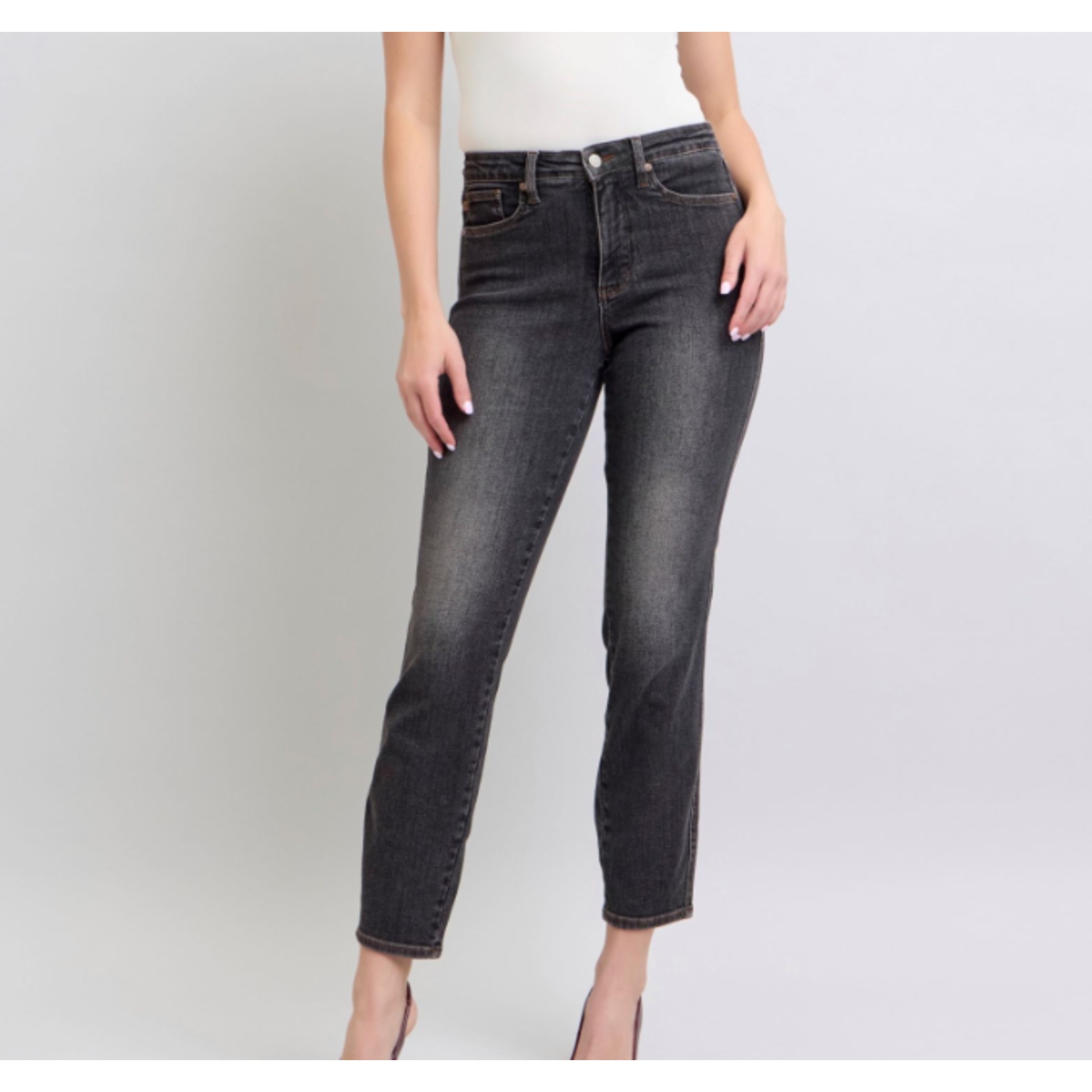 Judy Blue Judy Blue Mid Rise Tummy Control Slim Black 88902