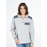 Simply Southern Simply Souther Quarter Zip Pullover Aria Heather Grey