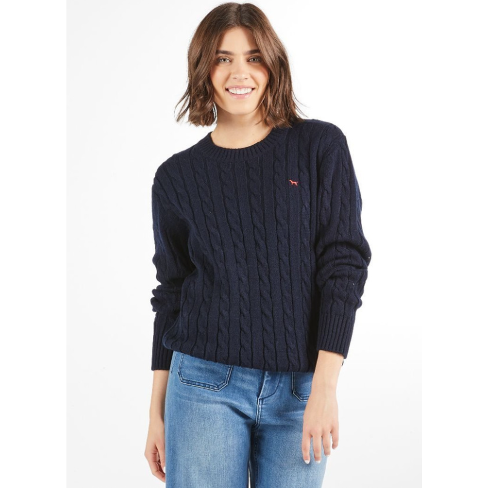Simply Southern Simply Southern Long Sleeve Sweater Emma Navy