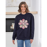 Simply Southern Simply Southern Long Sleeve Pullover Katarina Flower