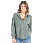Simply Southern Simply Southern Long Sleeve Knit Top Jade
