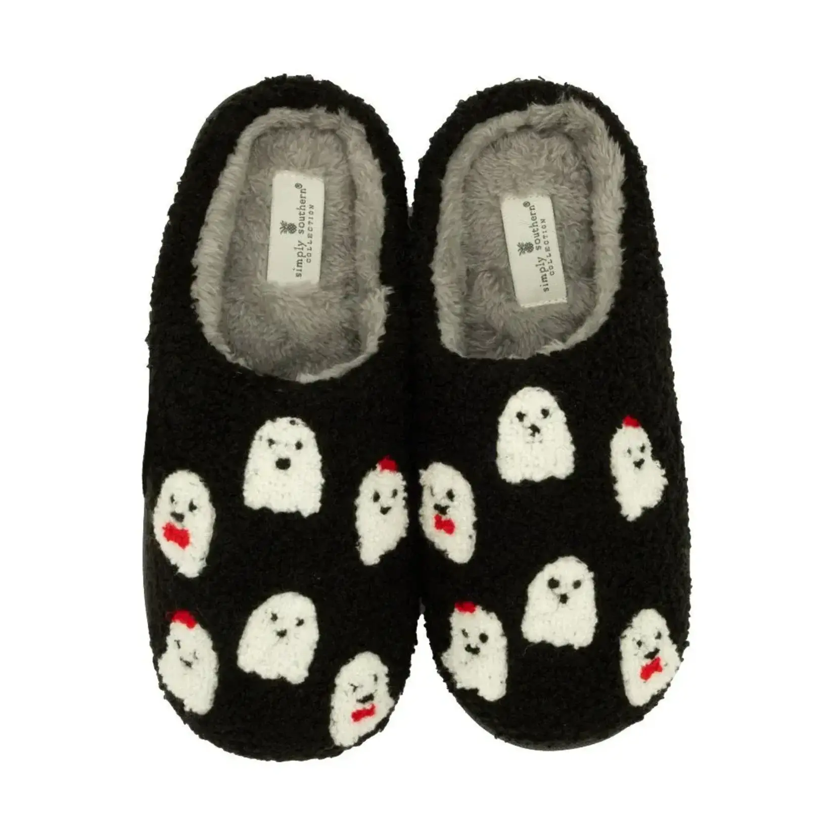 Simply Southern Simply Southern Fuzzy Fall Slipper Ghost Multi