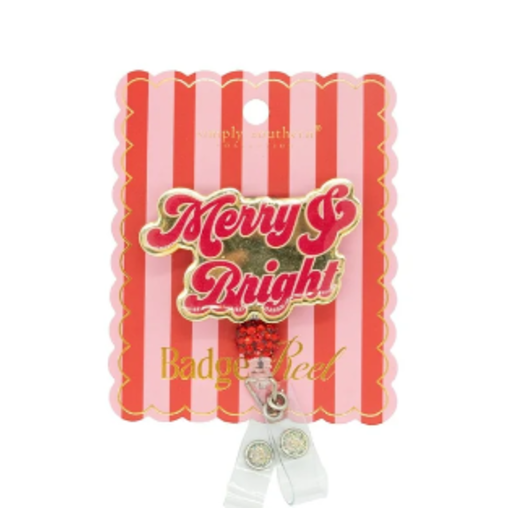 Simply Southern Simply Southern Holiday Badge Reel Merry