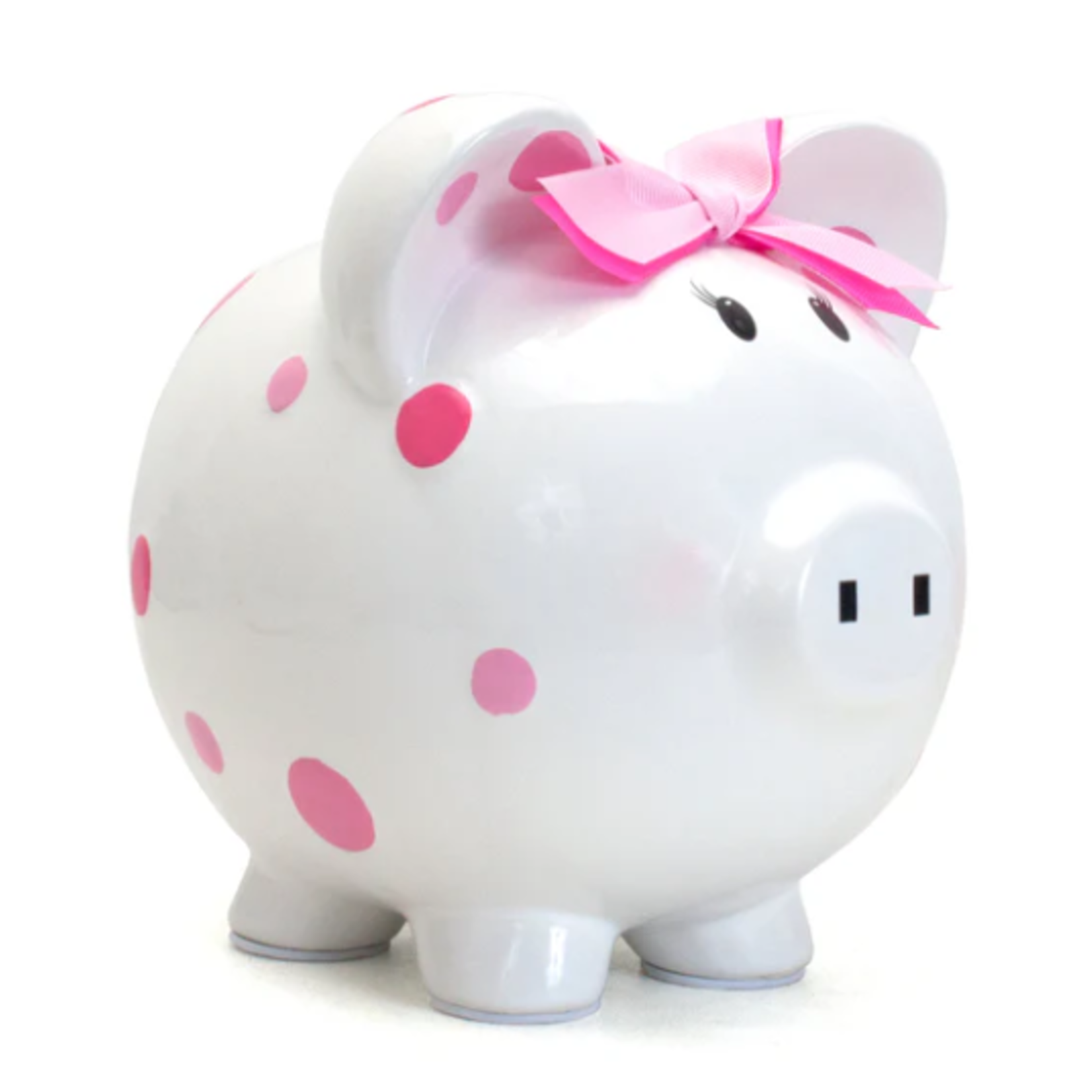 Child to Cherish Child To Cherish Pink Multi Dot Piggy Bank