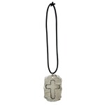 Abbey & Ca Slate Car Charm Cross