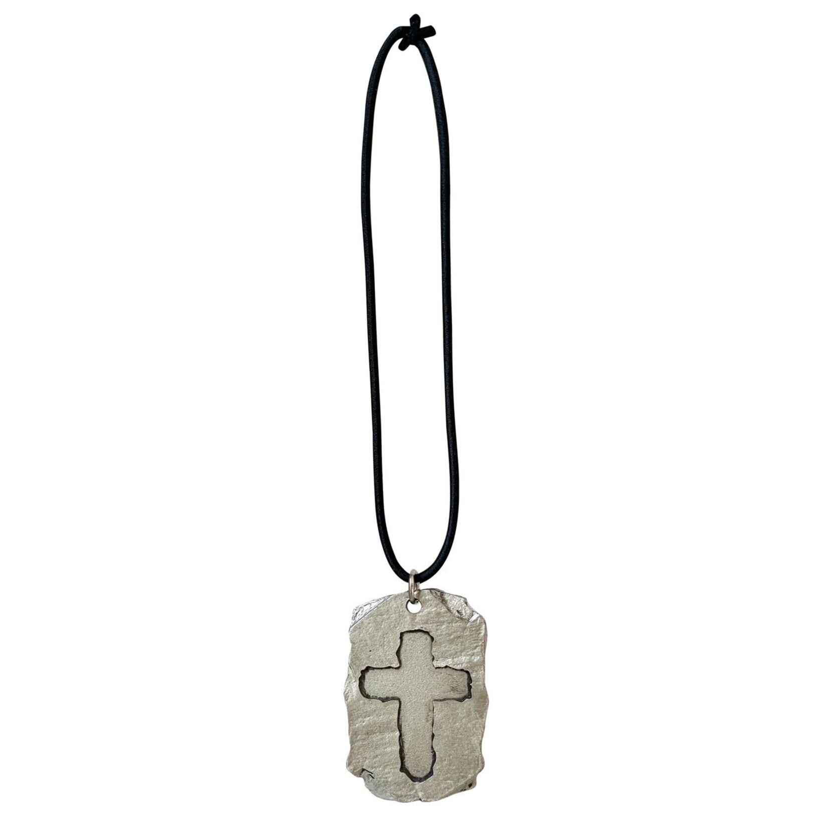 Abbey & Ca Slate Car Charm Cross