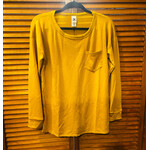 Sew in Love Sew In Love Long Sleeve Top with Pocket Mustard