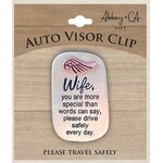 Abbey & Ca Drive Safely Visor Clip Wife