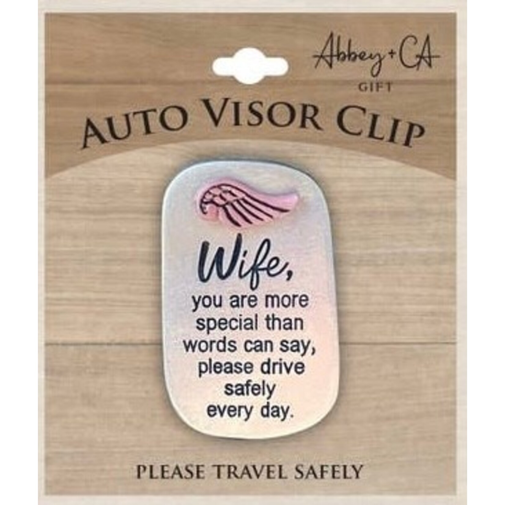 Abbey & Ca Drive Safely Visor Clip Wife