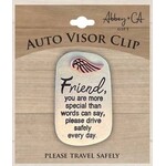 Abbey & Ca Drive Safely Visor Clip Friend