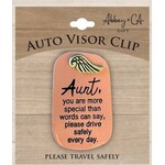 Abbey & Ca Drive Safely Visor Clip Aunt