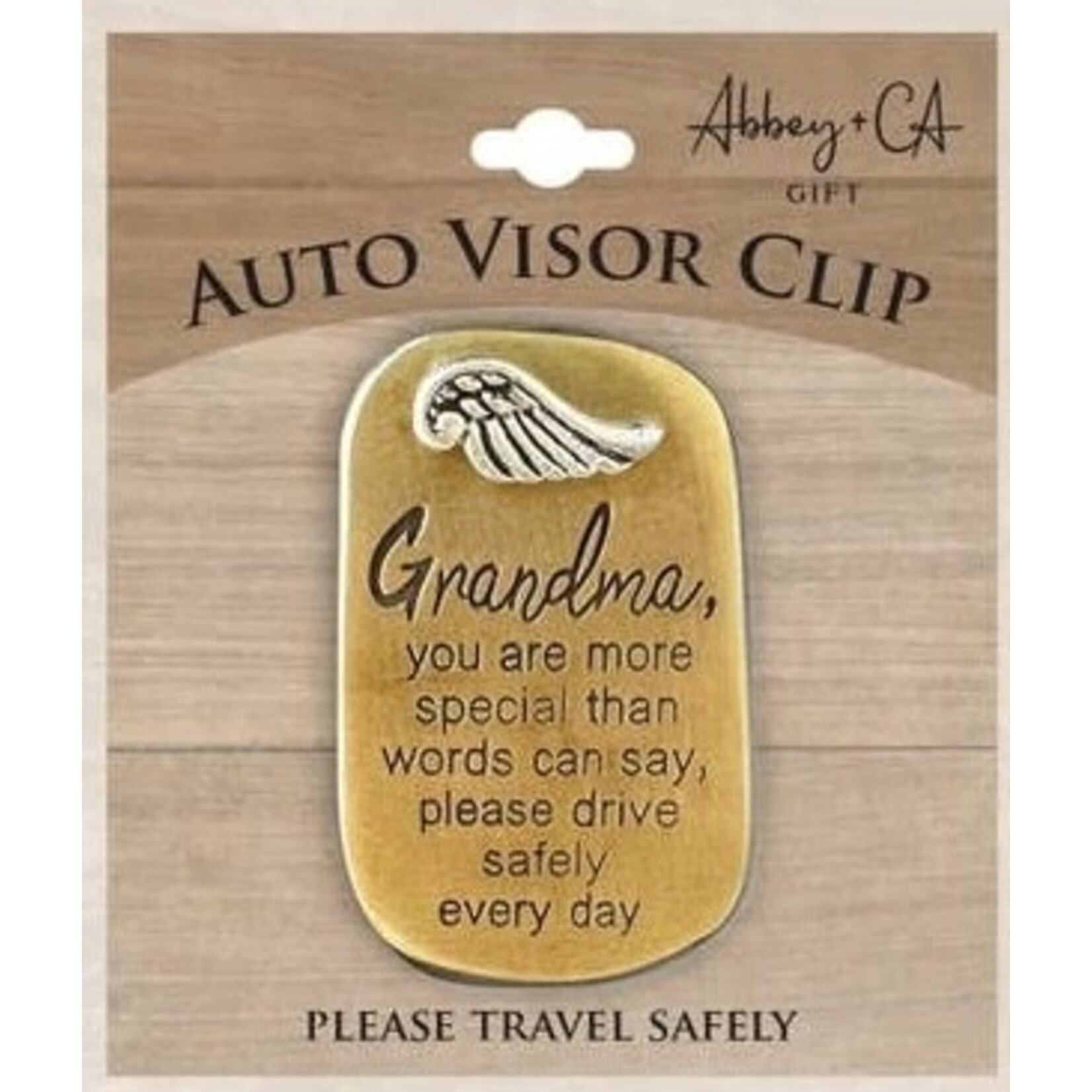 Abbey & Ca Drive Safely Visor Clip Grandma