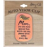 Abbey & Ca Drive Safely Visor Clip Mom