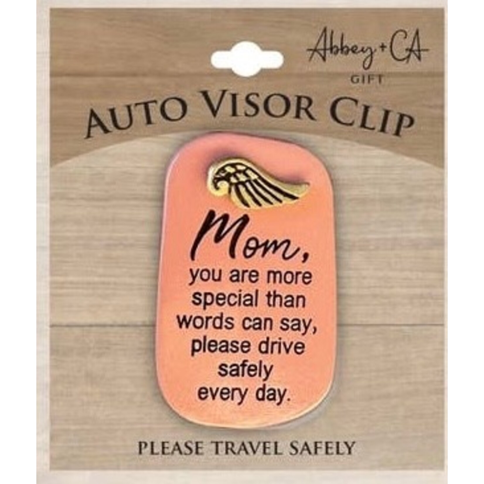Abbey & Ca Drive Safely Visor Clip Mom