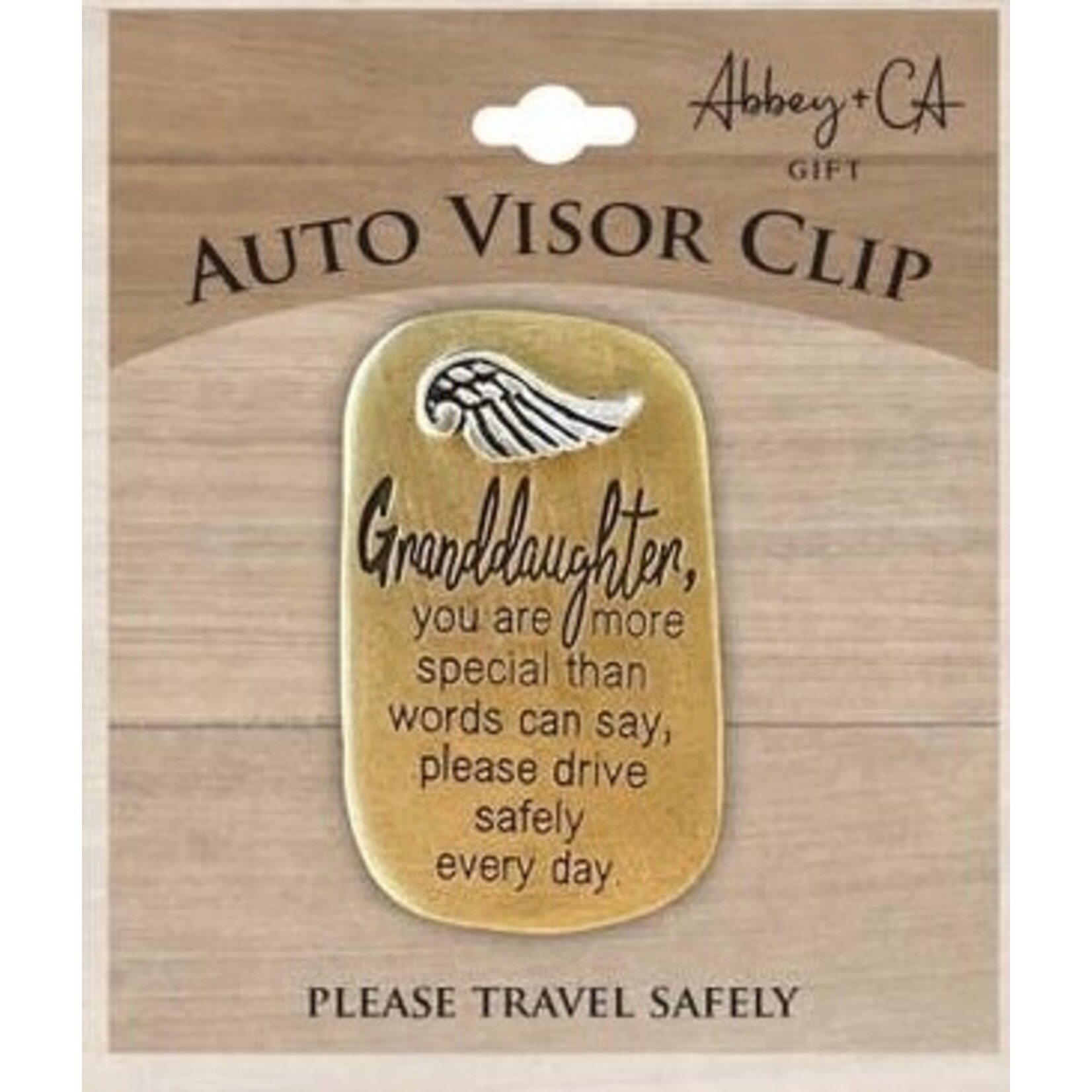 Abbey & Ca Drive Safely Visor Clip Granddaughter