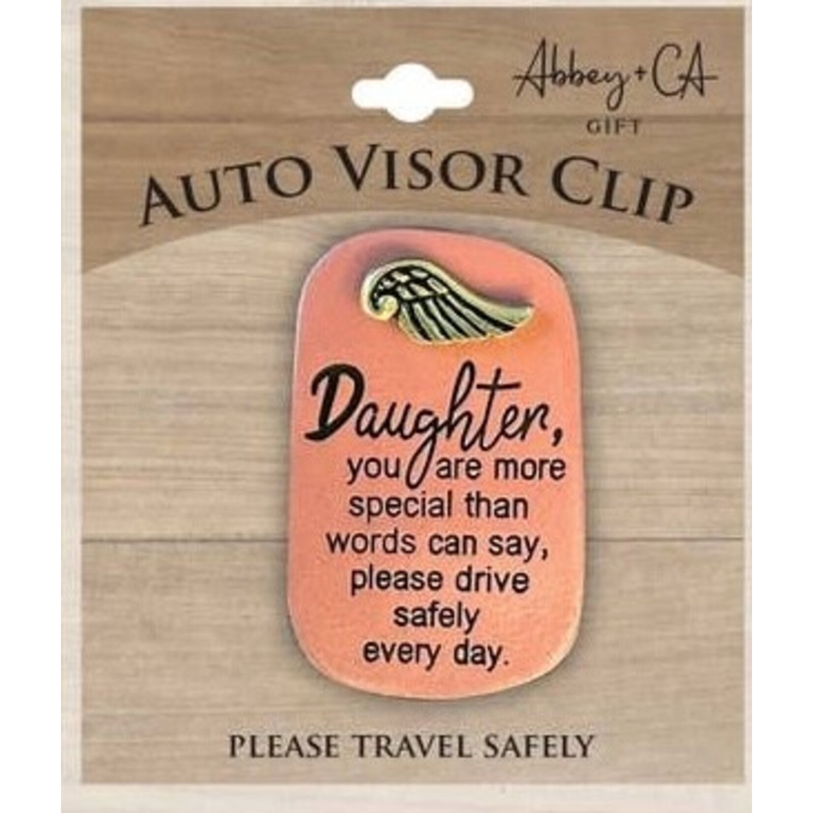 Abbey & Ca Drive Safely Visor Clip Daughter