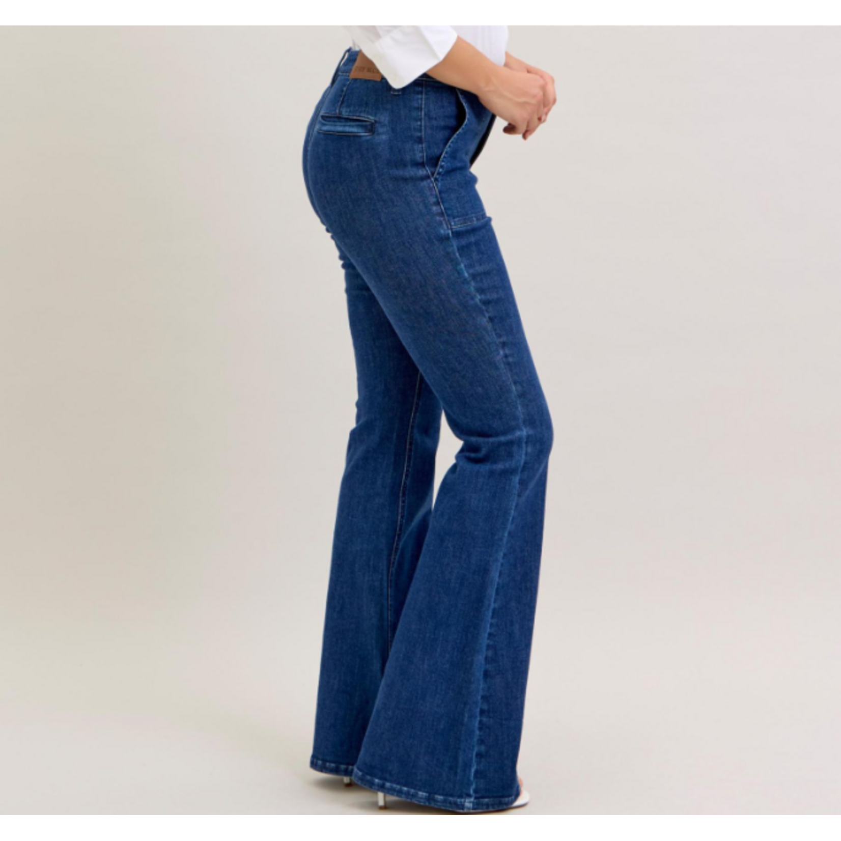 Judy Blue Judy Blue HW Flare with Patch Pocket 881025