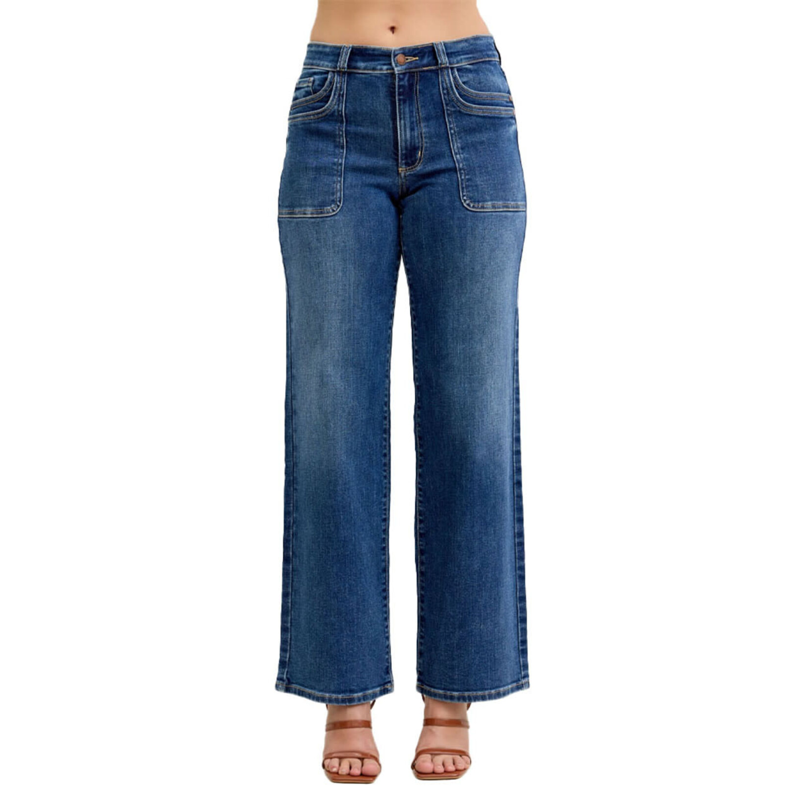 Judy Blue Judy Blue MR 90's Straight Front Patch Double Pocket 82680