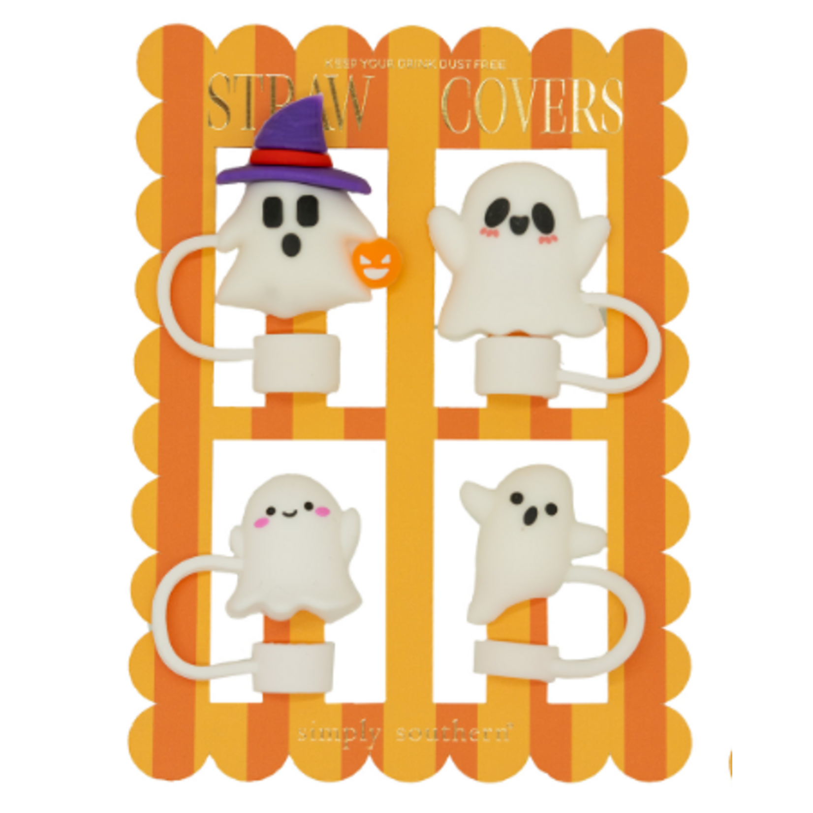 Simply Southern Simply Southern Straw Covers Fall Ghost