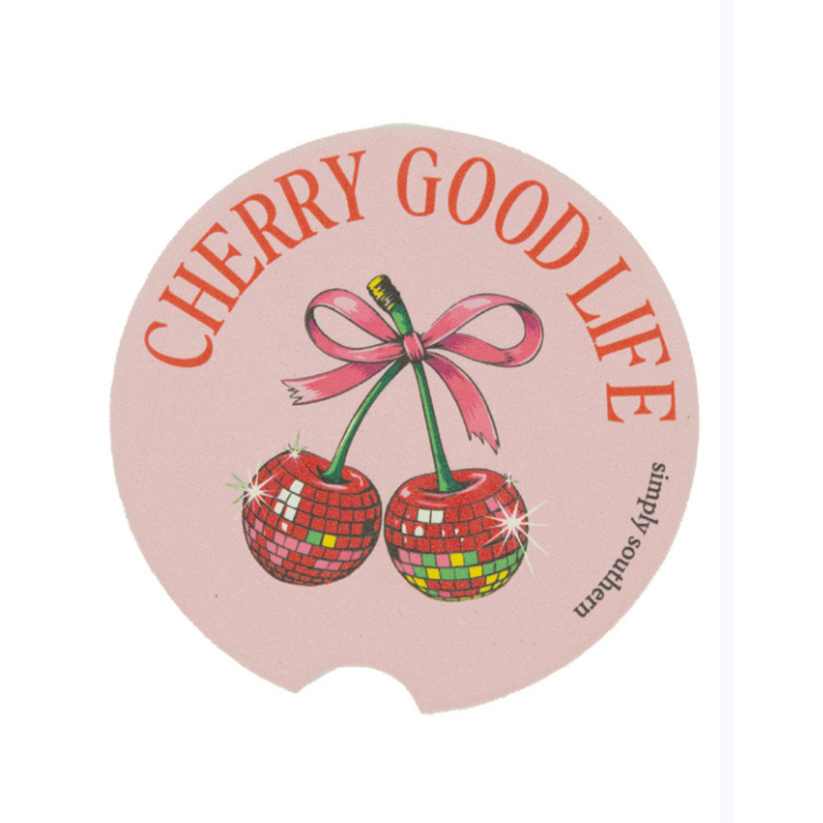 Simply Southern Simply Southern Car Coaster Cherry