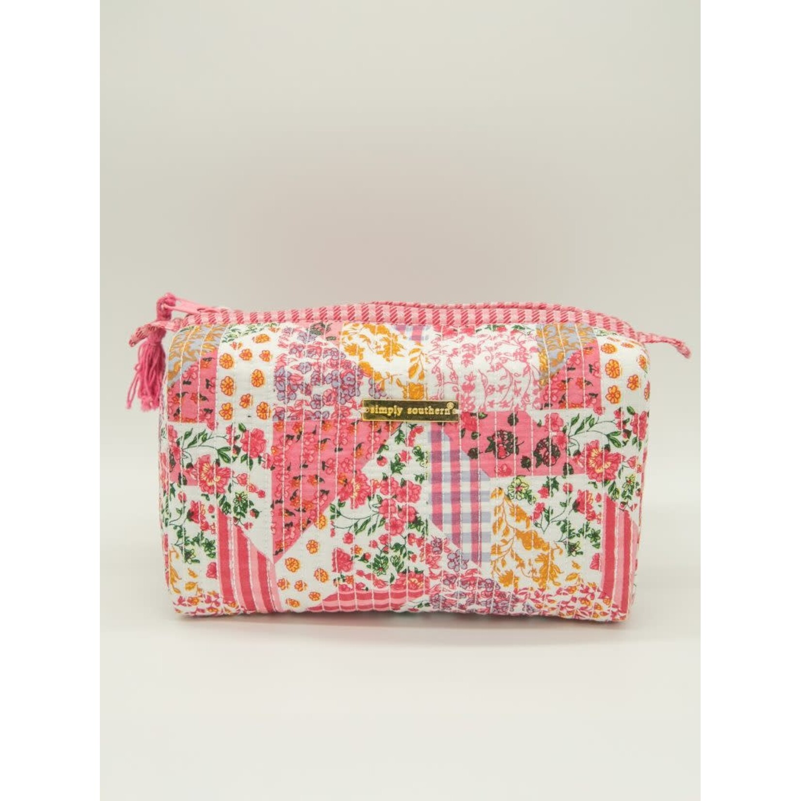 Simply Southern Simply Southern Quilted Cosmetic Multi Flower