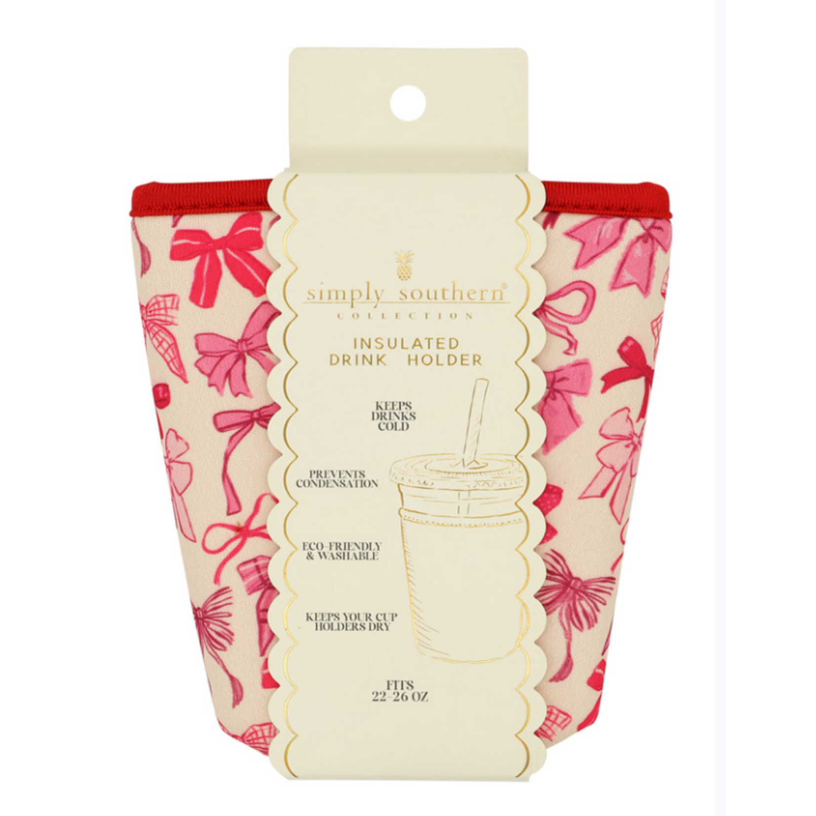 Simply Southern Simply Southern Small Drink Sleeve Bow