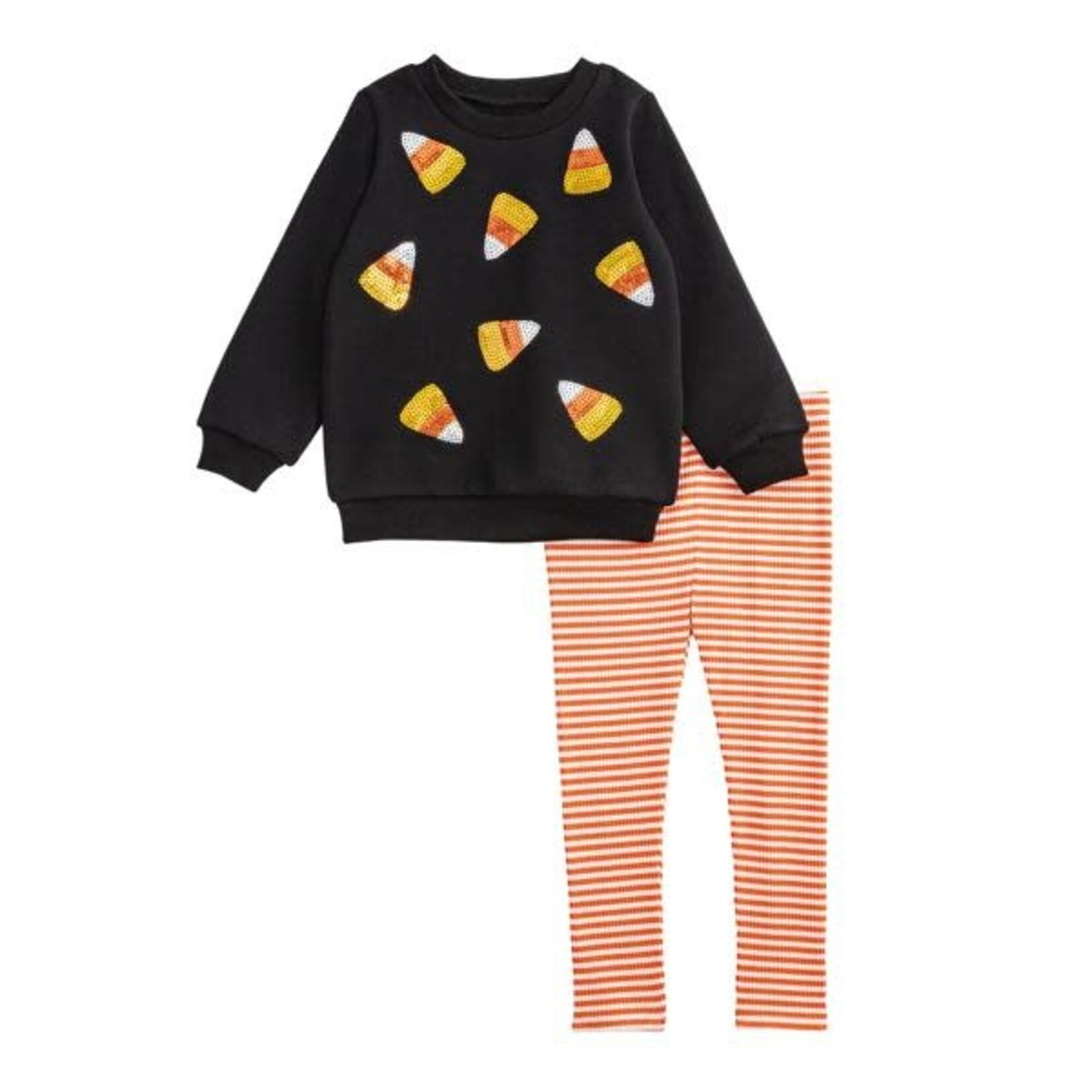 Mudpie Mudpie Candy Corn Sweatshirt & Legging Set