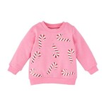 Mudpie Mudpie Candy Cane Sweatshirt