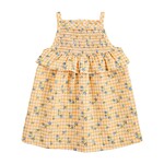 Mudpie Mudpie Yellow Smocked Baby Dress 0-3M