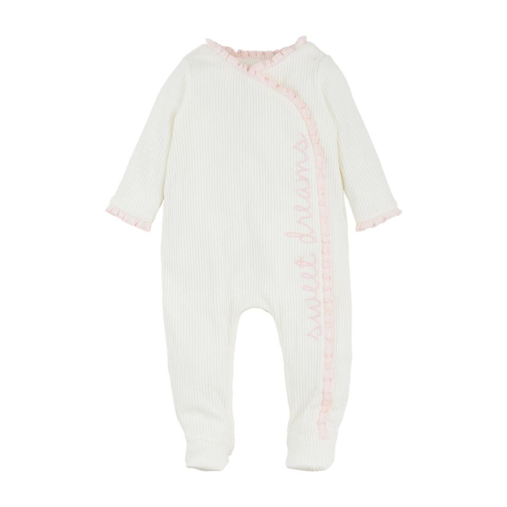 Mudpie Mudpie Chainstitch Floral Sleeper 3-6M