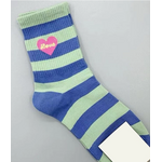 Fluffery Fluffery Texlina Women's Socks Blue/Green Stripe