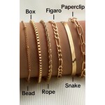 Little Daisy Closet Little Daisy Closet Adjustable Gold Bracelet Paperclip