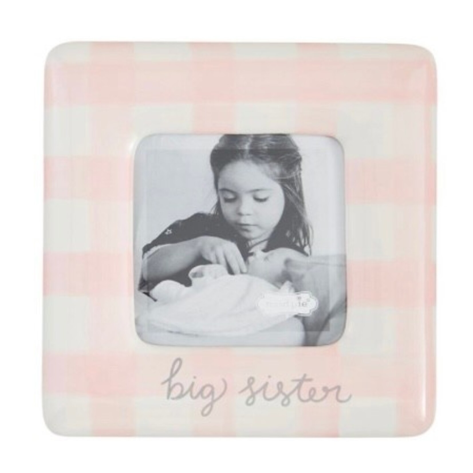 Mudpie Mudpie Gingham Frame Big Sis