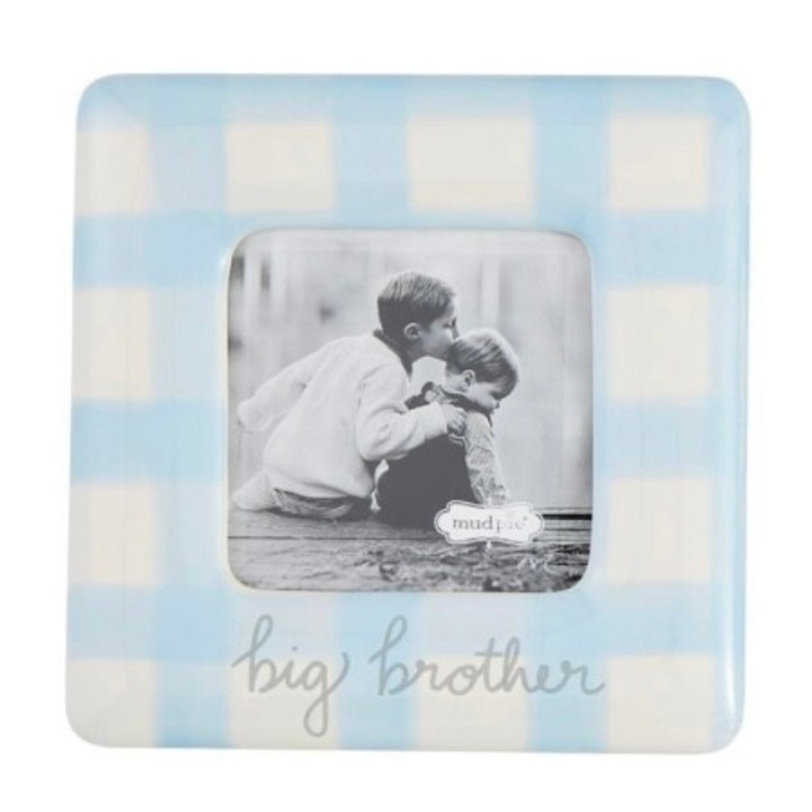 Mudpie Mudpie Gingham Frame Big Bro