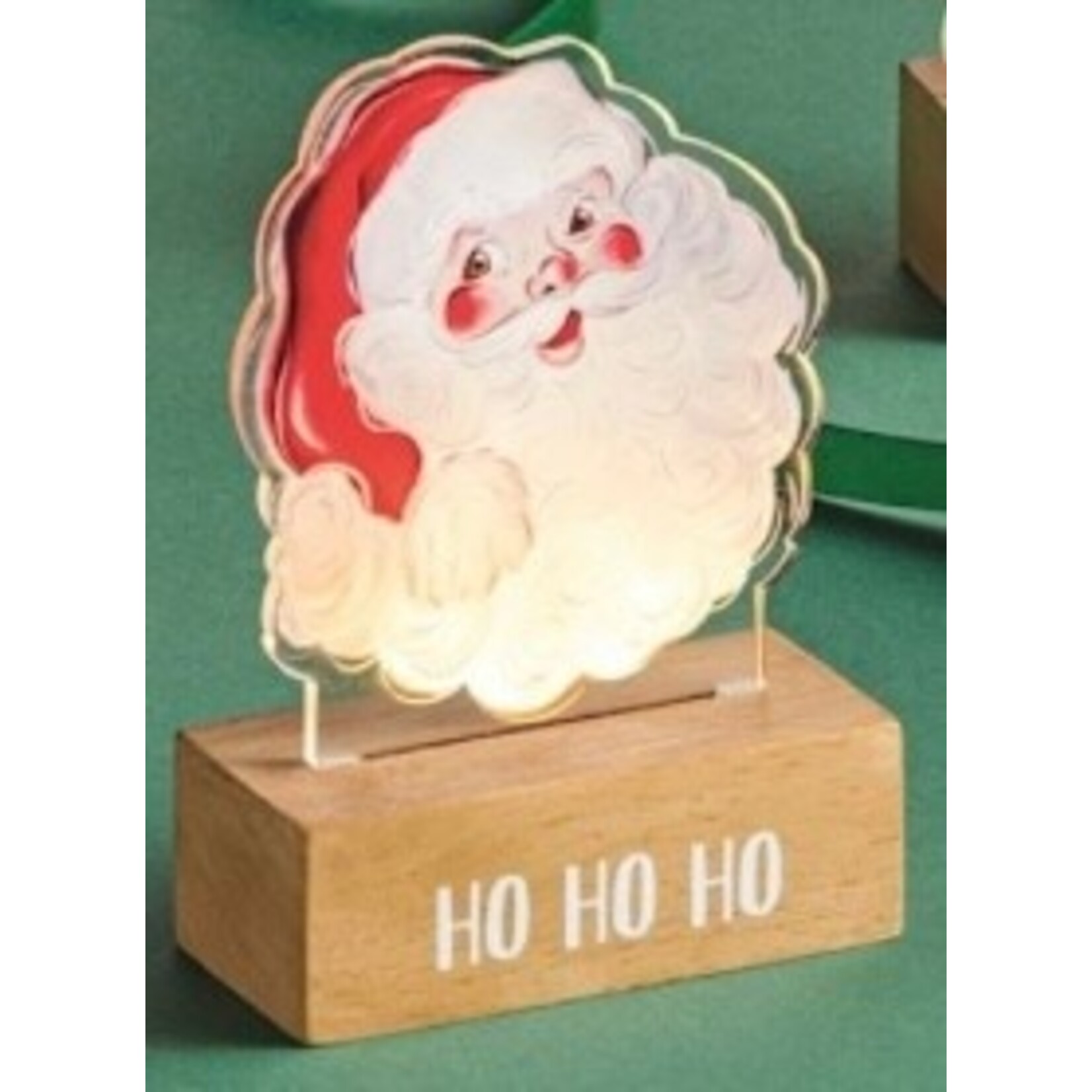 Mudpie Mudpie Christmas Acrylic Light Up Santa