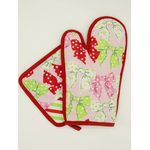 Simply Southern Simply Southern Holiday Kitchen Mitten Set Dots