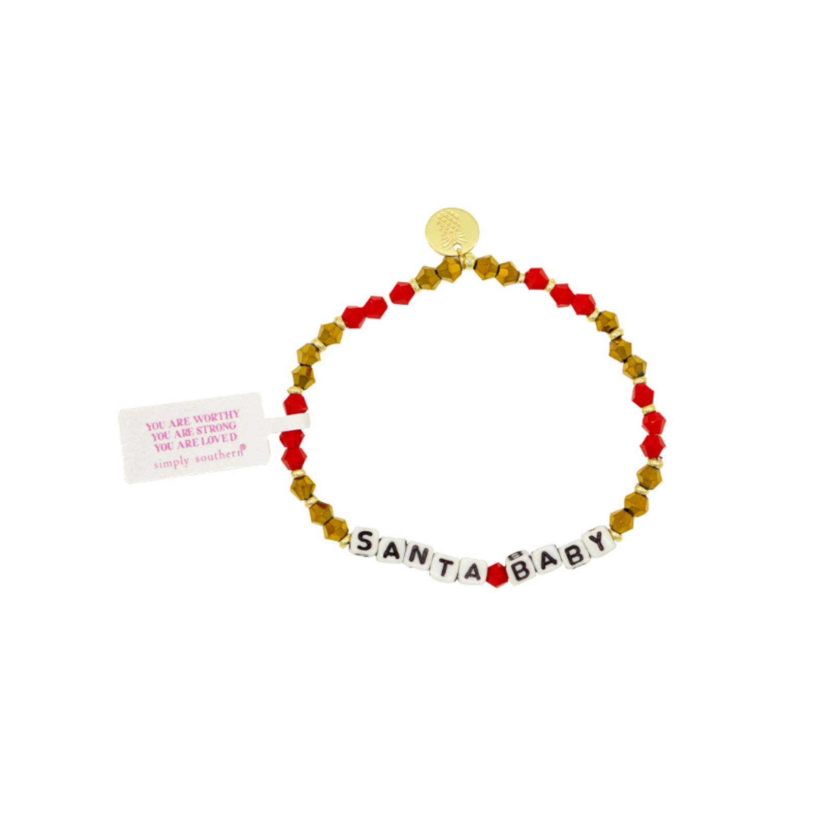 Simply Southern Simply Southern Holiday Bracelet Santa Baby