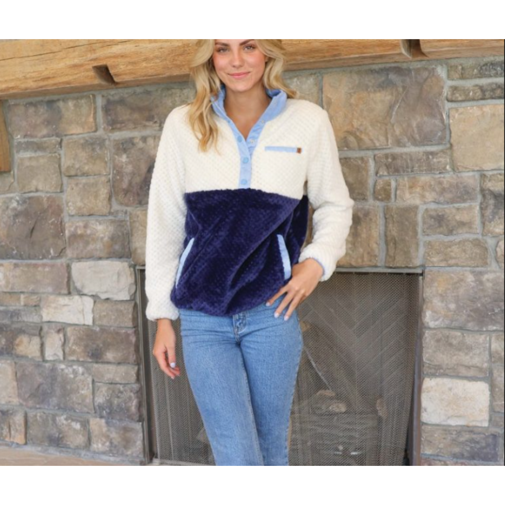 Simply Southern Simply Southern Simply Soft Pullover Navy