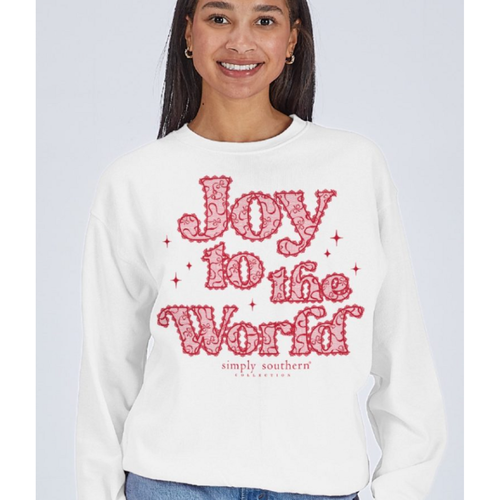Simply Southern Simply Southern Crewneck Joy Snow