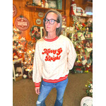 Simply Southern Simply Southern Varsity Holiday Crewneck Merry