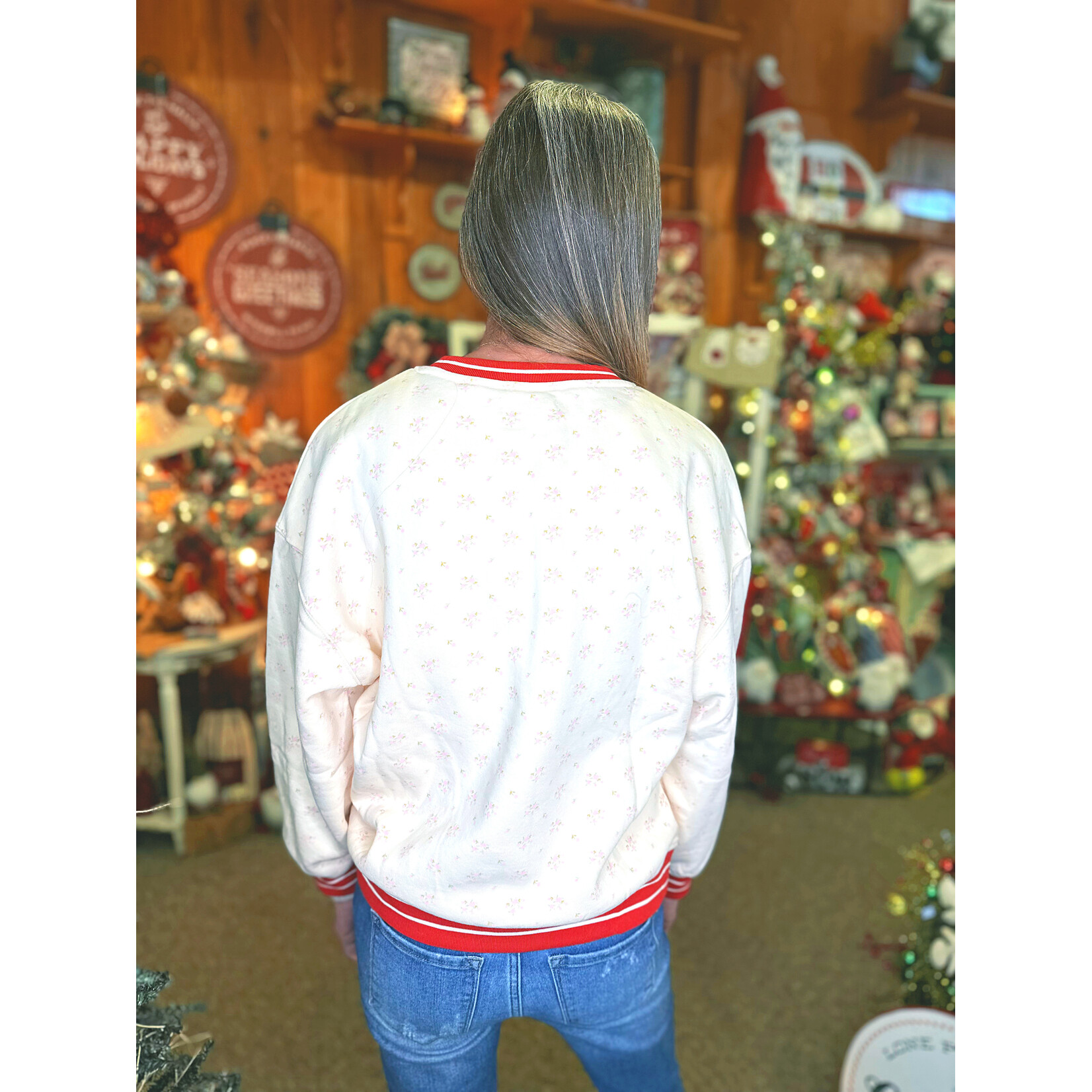 Simply Southern Simply Southern Varsity Holiday Crewneck Merry